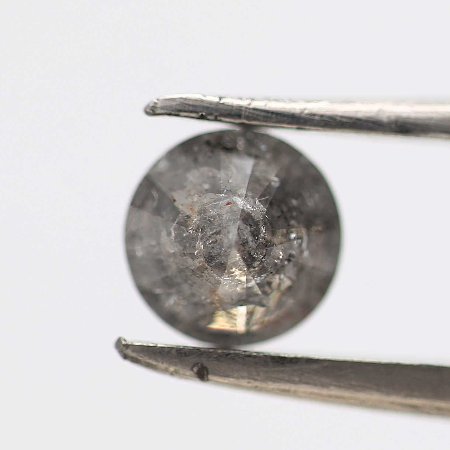 0.66 Carat Fancy Gray Round Shape Brilliant Cut Natural Loose Diamond