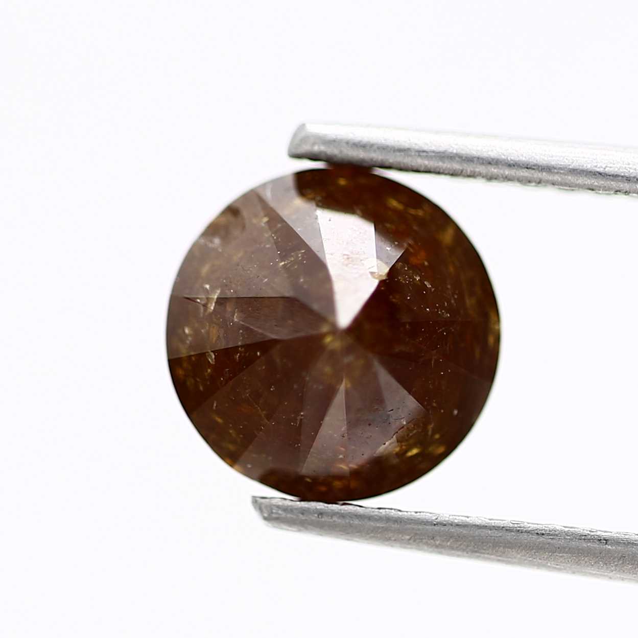 1.77 Carat Rustic Brown Fancy Round Shape Brilliant Cut Natural Loose Diamond
