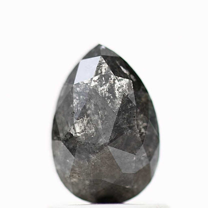 Salt and Pepper Diamond Fancy Gray Color 1.02 CT 7.58 x 5.15 x 2.75 MM Pear Cut Diamond! Natural Loose Diamond ! Christmas Gift for Her