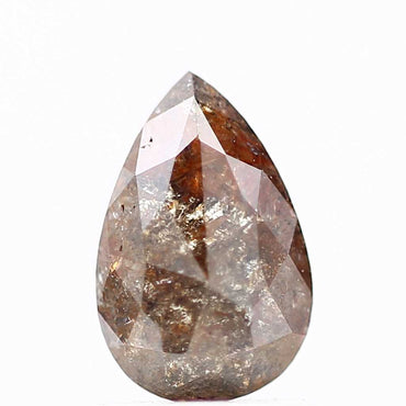 Salt and Pepper Diamond Fancy Brown Color 1.21 CT 8.03 x 5.28 x 3.30 MM Pear Cut Diamond! Natural Loose Diamond ! Christmas Gift for Her