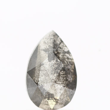Salt and Pepper Diamond Fancy Gray Color 1.25 CT 9.30 x 6.00 x 2.70 MM Pear Cut Diamond! Natural Loose Diamond ! Christmas Gift for Her