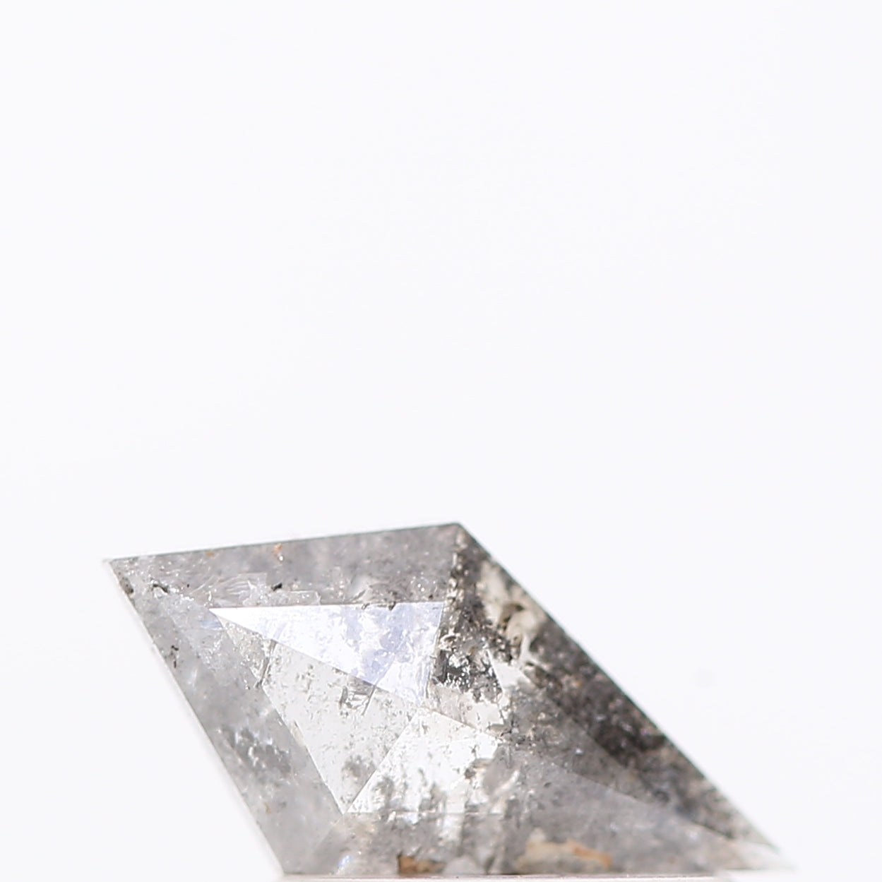 salt and pepper diamond ! 0.48 Ct 9.00 x 4.70 x 2.10 MM natural gray kite loose diamond for engagement ring for her