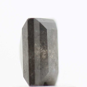 salt and pepper diamond ! 0.95 Ct 5.95 x 4.78 x 3.19 mm natural gray baguette loose diamond for engagement ring for her