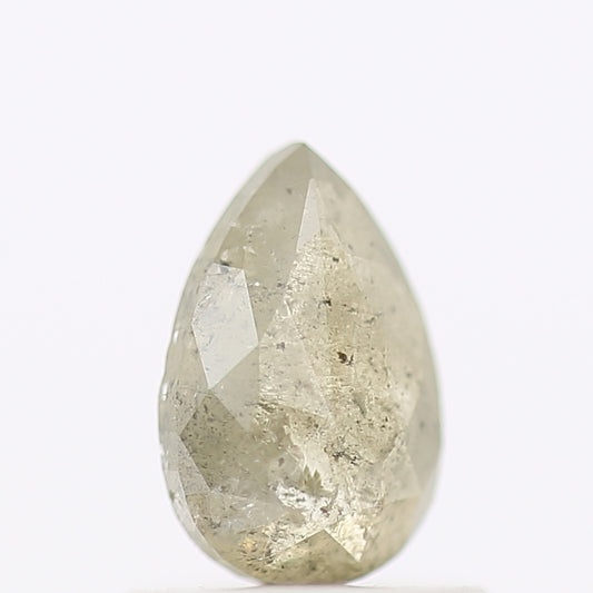 Salt and Pepper Diamond Fancy Yellow Color 0.74 CT 6.91 x 4.50 x 2.57 MM Pear Cut Diamond! Natural Loose Diamond ! Christmas Gift for Her