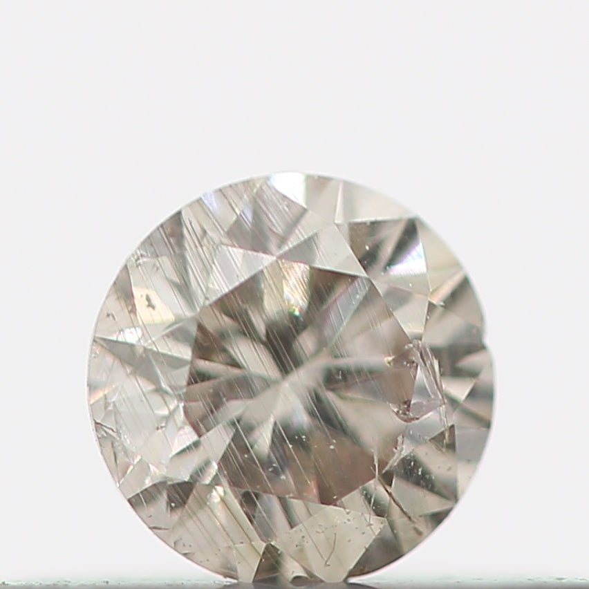 Natural Loose Round Salt And Pepper Diamond Fancy Brown Color 0.15 CT 3.30 x 2.10 MM Round Brilliant Cut Diamond ! Christmas Gift for Her