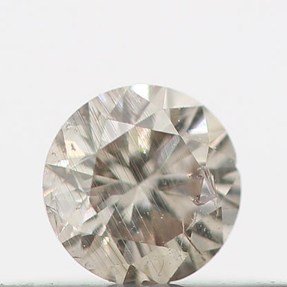 Natural Loose Round Salt And Pepper Diamond Fancy Brown Color 0.15 CT 3.30 x 2.10 MM Round Brilliant Cut Diamond ! Christmas Gift for Her
