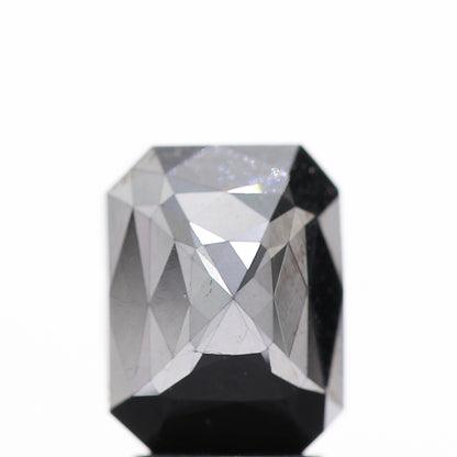 3.18 Ct Natural Black Emerald Single Rose Cut Loose Diamond for Jewelery