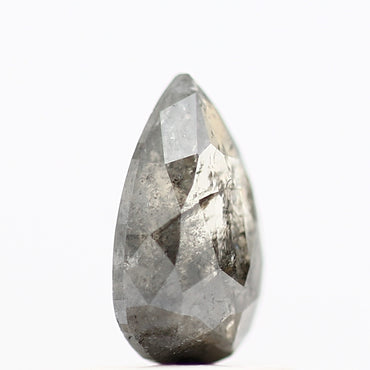 Salt and Pepper Diamond Fancy Gray Color 0.70 CT 7.77 x 4.31 x 2.32 MM Pear Cut Diamond! Natural Loose Diamond ! Christmas Gift for Her