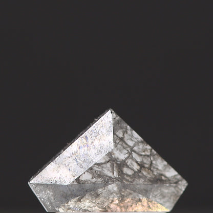 salt and pepper diamond ! 0.49 Ct 7.90 x 5.10 x 1.80 MM natural gray kite loose diamond for engagement ring for her