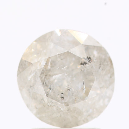 Natural Loose Round Salt And Pepper Diamond Fancy Grey Color 2.00 CT 7.80 X 5.08 MM Round Brilliant Cut Diamond ! Christmas Gift for Her