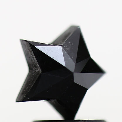 Star Cut Black Loose Diamond [7.29 MM] Natural Diamond For Engagement Ring 1.11 Carat