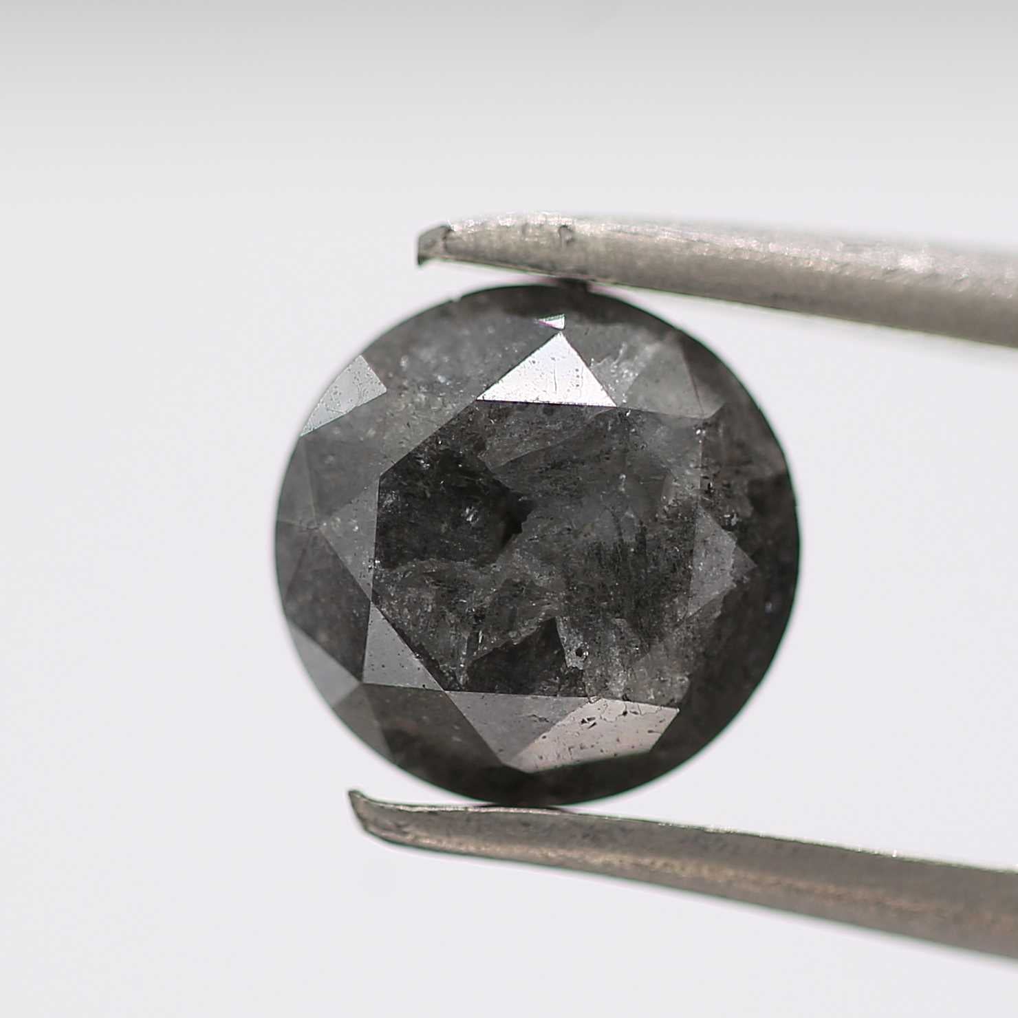 1.52 Carat Fancy Gray Round Shape Brilliant Cut Natural Loose Diamond