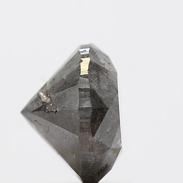 1.07 Carat Fancy Black Round Shape Brilliant Cut Natural Loose Diamond