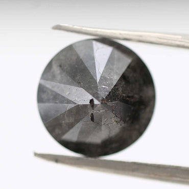 3.82 Carat Fancy Gray Round Shape Brilliant Cut Natural Loose Diamond