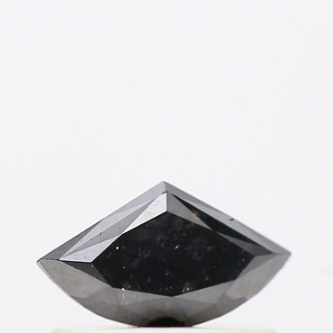 0.32 Ct Natural Black Half Moon Loose Diamond for Jewelery