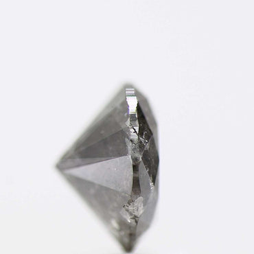 1.87 Carat Fancy Black Gray Round Cut Natural Loose Diamond