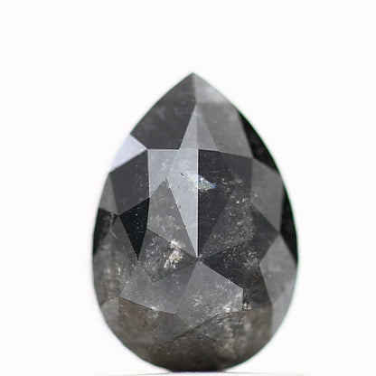 Salt and Pepper Diamond Fancy Gray Color 1.22 CT 7.79 x 5.48 x 3.18 MM Pear Cut Diamond! Natural Loose Diamond ! Christmas Gift for Her