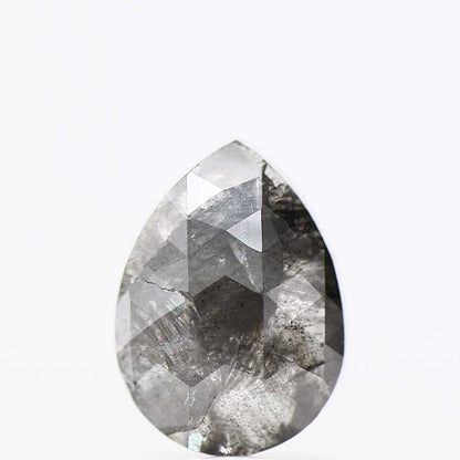 Salt and Pepper Diamond Fancy Gray Color 1.67 CT 8.80 x 6.40 x 2.90 MM Pear Cut Diamond! Natural Loose Diamond ! Christmas Gift for Her