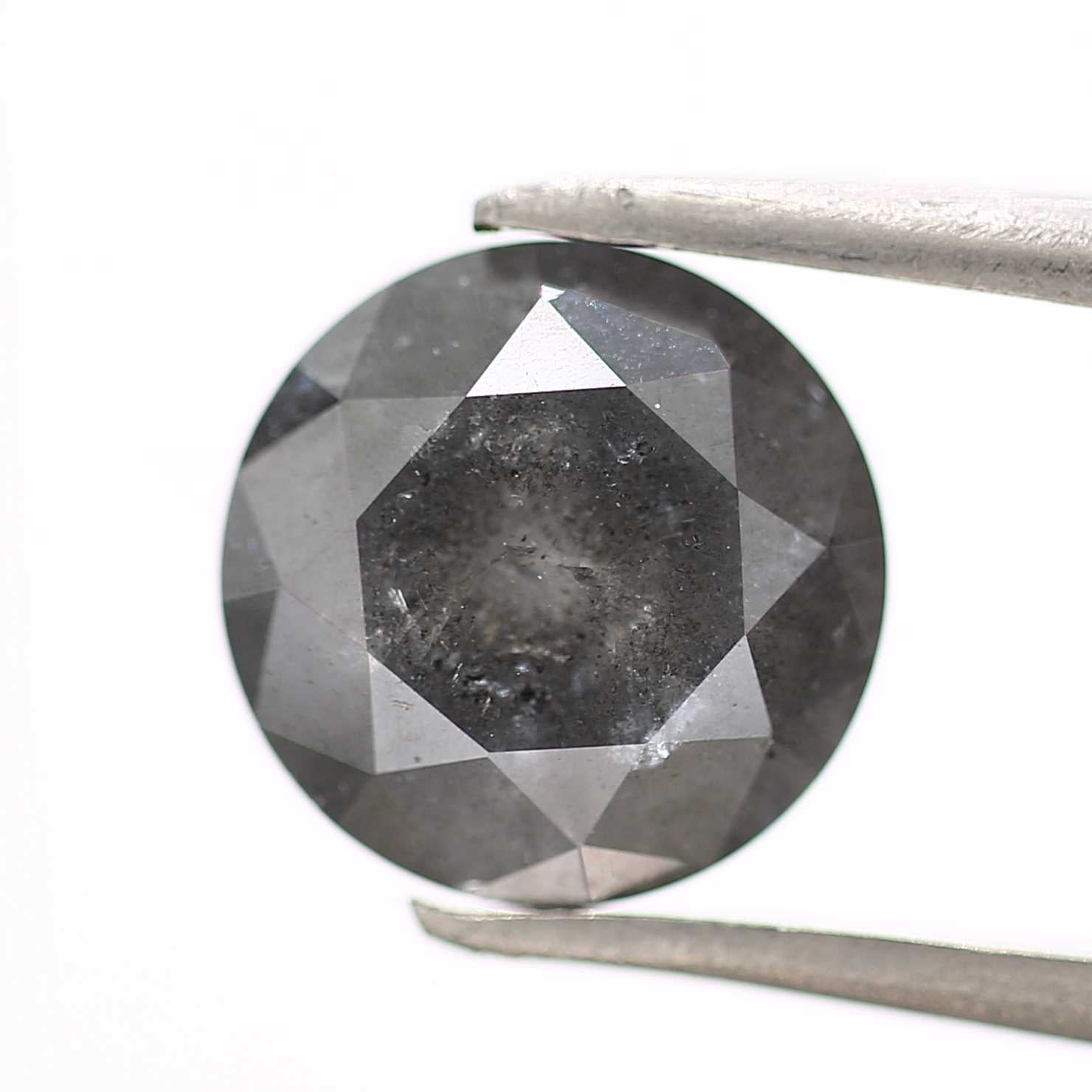 2.22 Carat Fancy Gray Round Shape Brilliant Cut Natural Loose Diamond