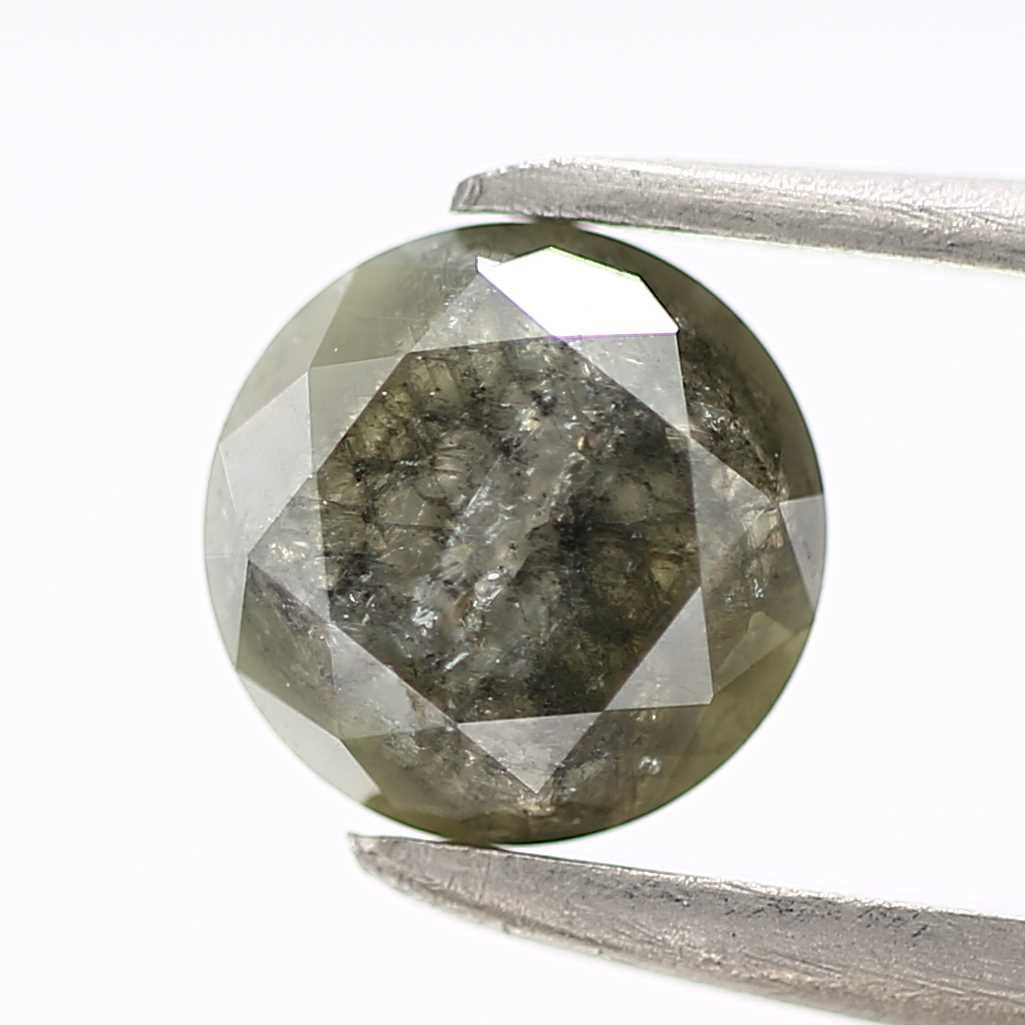 0.85 Carat Fancy Gray Round Shape Brilliant Cut Natural Loose Diamond