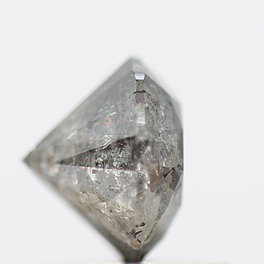 1 Carat Salt and Pepper Diamond Gray Round Brilliant Cut Natural Loose Diamond