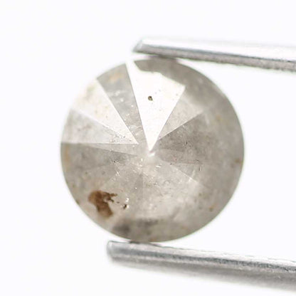 1.11 Carat Fancy Gray Salt and Pepper Round Brilliant Cut Natural Loose Diamond