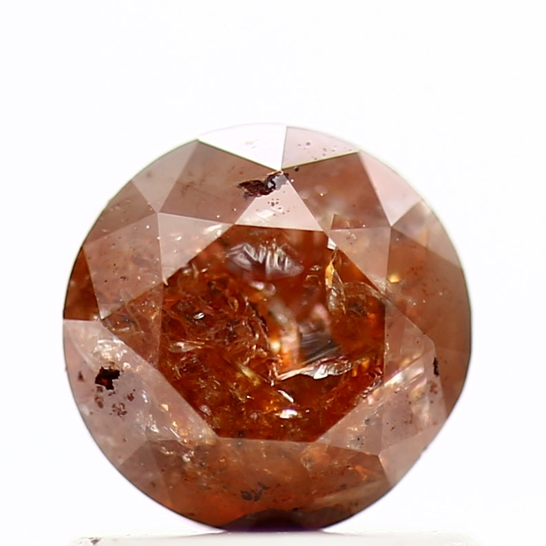 0.94 Carat Fancy Red Rustic Round Shape Natural Loose Diamond