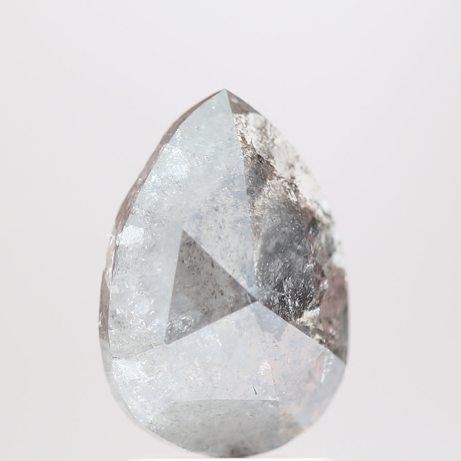 Salt and Pepper Diamond Fancy Gray Color 1.72 CT 9.90 x 6.80 x 3.31 MM Pear Cut Diamond! Natural Loose Diamond ! Christmas Gift for Her