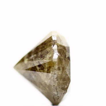 1.74 Carat Fancy Yellow Rustic Round Shape Brilliant Cut Natural Loose Diamond