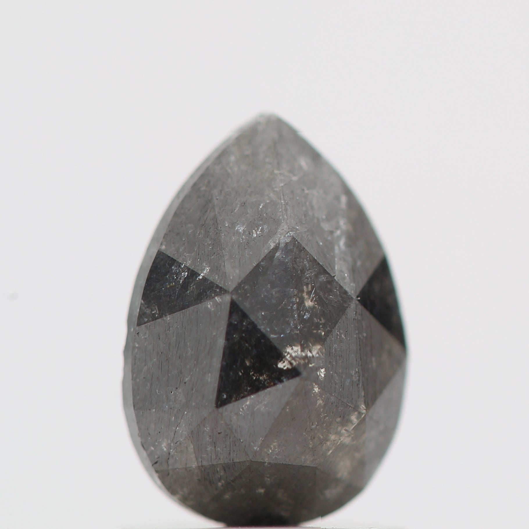 Salt and Pepper Diamond Fancy Gray Color 1.20 CT 8.00 x 5.50 x 3.25 MM Pear Cut Diamond! Natural Loose Diamond ! Christmas Gift for Her