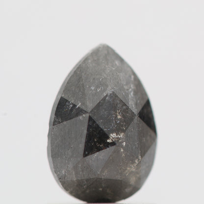 Salt and Pepper Diamond Fancy Gray Color 1.20 CT 8.00 x 5.50 x 3.25 MM Pear Cut Diamond! Natural Loose Diamond ! Christmas Gift for Her