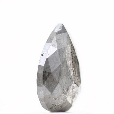 Salt and Pepper Diamond Fancy Gray Color 0.85 CT 7.63 x 4.97 x 2.59 MM Pear Cut Diamond! Natural Loose Diamond ! Christmas Gift for Her
