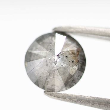 0.91 Carat Fancy Gray Round Shape Brilliant Cut Natural Loose Diamond