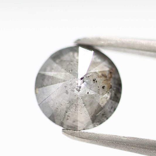 0.91 Carat Fancy Gray Round Shape Brilliant Cut Natural Loose Diamond
