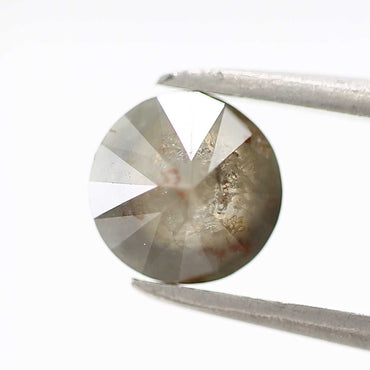 0.96 Carat Salt and Pepper Diamond Round Brilliant Cut Natural Loose Diamond