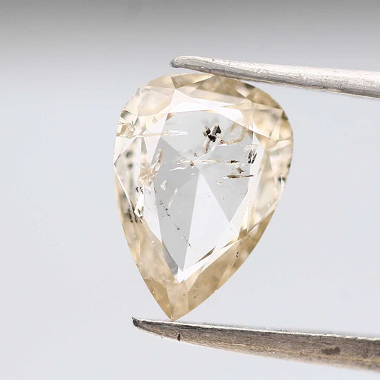 Salt and Pepper Diamond Fancy Yellow Color 1.60 CT 10.90 x 7.80 x 2.30 MM Pear Cut Diamond! Natural Loose Diamond ! Christmas Gift for Her