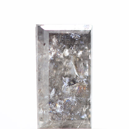 salt and pepper diamond ! 0.80 Ct 6.90 x 3.92 x 2.85 MM natural gray baguette loose diamond for engagement ring for her