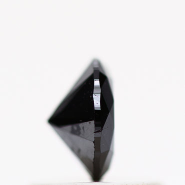0.50 Carat Fancy Black Round Shape Brilliant Cut Natural Loose Diamond