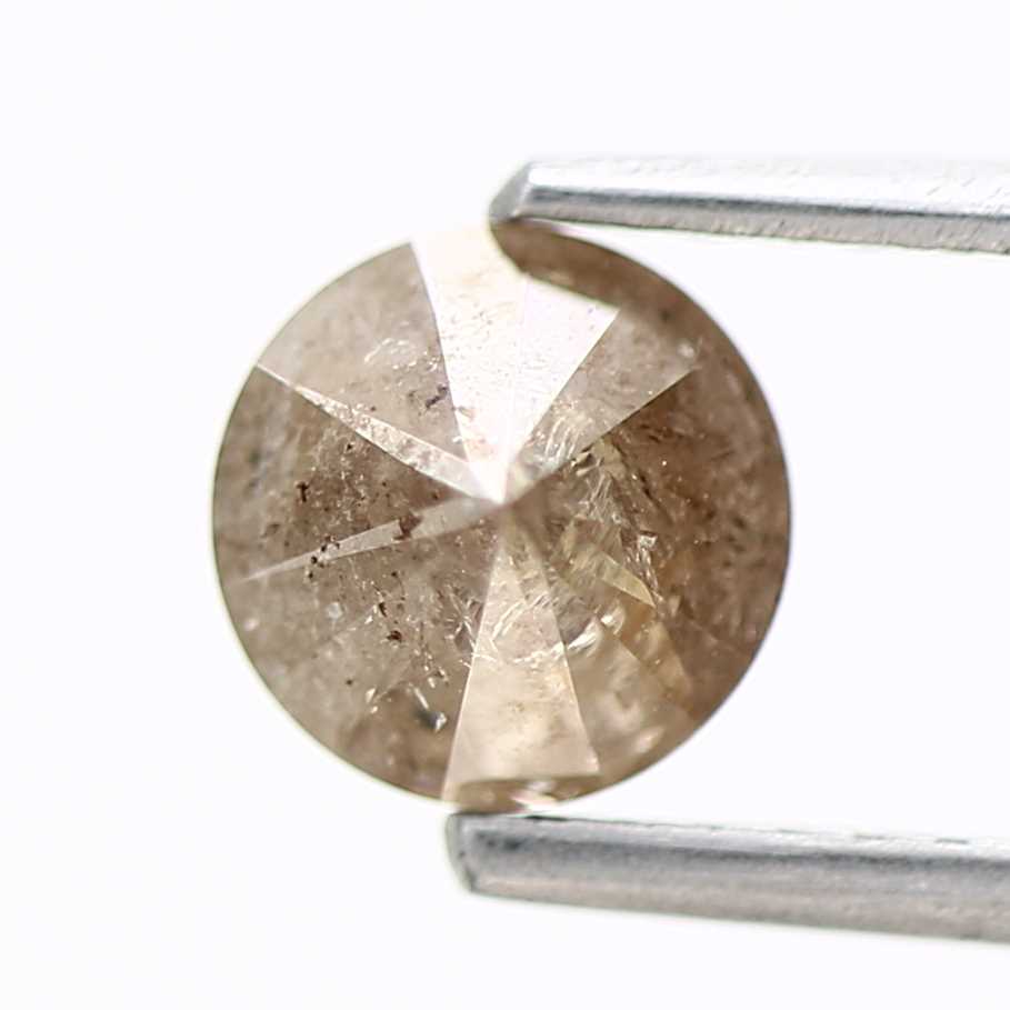 0.83 Carat Fancy Brown Round Shape Brilliant Cut Natural Loose Diamond