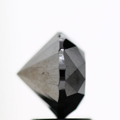 2.58 Carat Fancy Black Round Shape Brilliant Cut Natural Loose Diamond