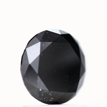 1.11 Carat Fancy Black Round Shape Brilliant Cut Natural Loose Diamond