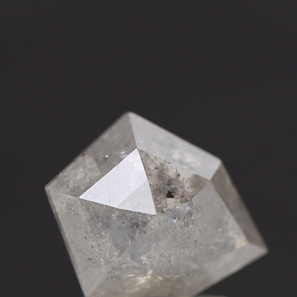salt and pepper diamond ! 1.27 Ct 8.60 x 6.90 x 3.20 MM natural gray shield loose diamond for engagement ring for her