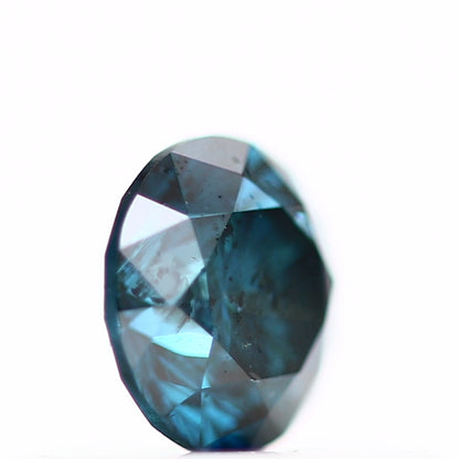 0.28 Carat Round Fancy Vivid Blue Natural Loose Diamond
