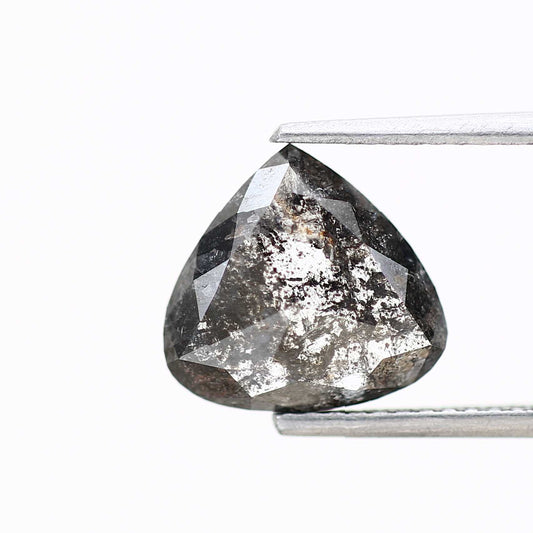 Salt and Pepper Diamond Fancy Gray Color 1.83 CT 9.99 x 9.48 x 2.35 MM Pear Cut Diamond! Natural Loose Diamond ! Christmas Gift for Her