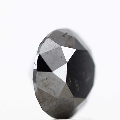 4.04 Carat Fancy Black Round Shape Brilliant Cut Natural Loose Diamond