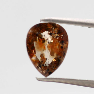 Salt and Pepper Diamond Fancy Brown Color 1.48 CT 9.50 x 7.30 x 2.40 MM Pear Cut Diamond! Natural Loose Diamond ! Christmas Gift for Her