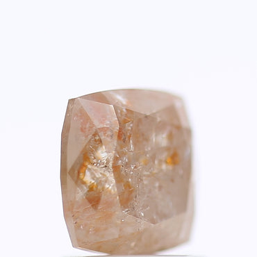 1.58 Ct Fancy Peach Orange Color Squar Cushion Cut Natural Loose Diamond