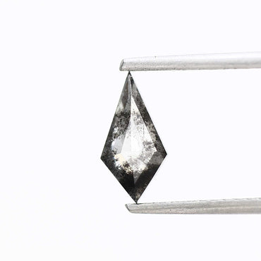Salt and Pepper Diamond ! Fancy Gray Color Kite Diamond for Engagement Ring ! Natural Loose Diamond ! 0.50 Carat Unique Rare Diamond For Her