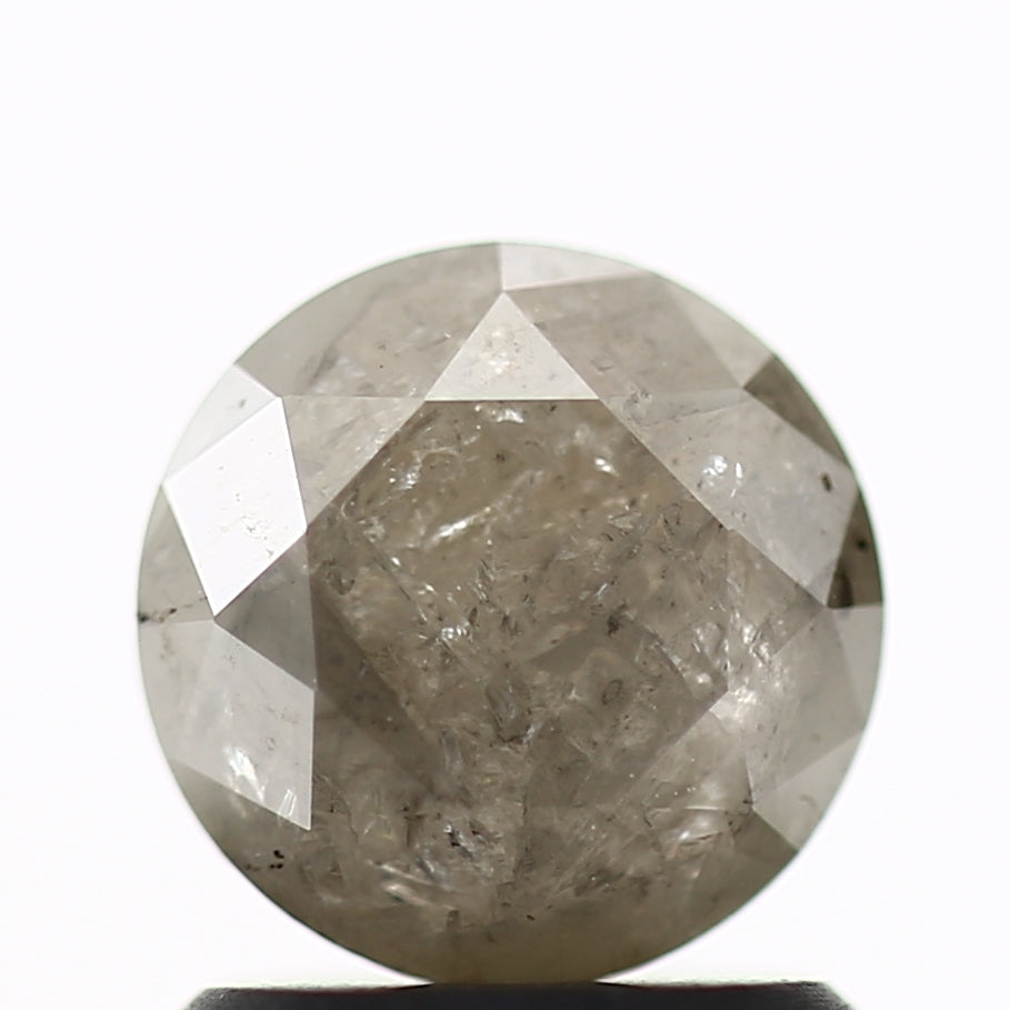 1.15 Carat Gray Rustic Round Shape Brilliant Cut Natural Loose Diamond