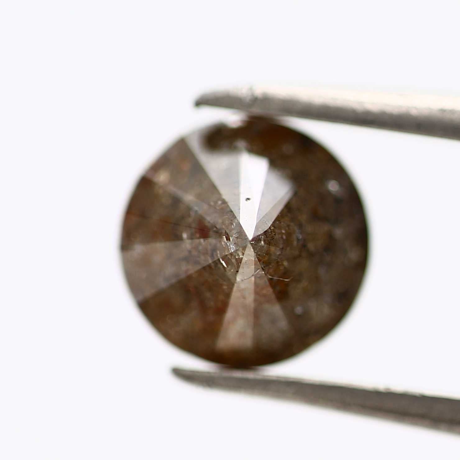1.40 Carat Fancy Brown Rustic Round Natural Loose Diamond